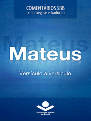 cover image of Comentários SBB--Mateus versículo a versículo